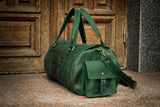 🧳 "Bison" Leather Travel Bag – Handmade Duffel for Men 🐂