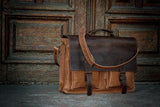 💼 Handmade leather Bronx Briefcase – Vintage crazy horse full-grain cowhide bag 🐂