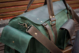 🧳 "Bison" Leather Travel Bag – Handmade Duffel for Men 🐂