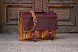 💼 Handmade leather Bronx Briefcase – Vintage crazy horse full-grain cowhide bag 🐂