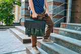💼 Handmade leather Bronx Briefcase – Vintage crazy horse full-grain cowhide bag 🐂