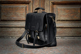 💼 Handmade leather Bronx Briefcase – Vintage crazy horse full-grain cowhide bag 🐂