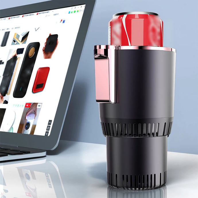 Chill or Heat Your Drinks Anywhere with This Smart 2-In-1 Touch Screen Cup Holder! 🥤❄️🔥
