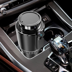Chill or Heat Your Drinks Anywhere with This Smart 2-In-1 Touch Screen Cup Holder! 🥤❄️🔥