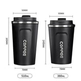 Stainless Steel Smart Coffee Tumbler Thermos Cup with Intelligent Temperature Display Portable Travel Mug 380Ml 510Ml