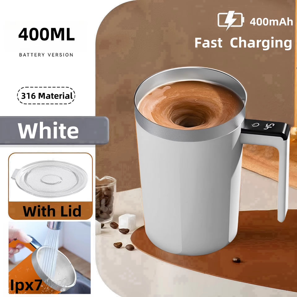 Meet the Ultimate Coffee Companion: USB Rechargeable Self Mixing Mug - Waterproof & Food Safe! ☕✨ #CoffeeLovers #TechGadgets
