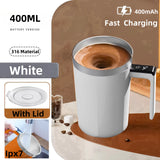 Meet the Ultimate Coffee Companion: USB Rechargeable Self Mixing Mug - Waterproof & Food Safe! ☕✨ #CoffeeLovers #TechGadgets