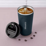 Stainless Steel Smart Coffee Tumbler Thermos Cup with Intelligent Temperature Display Portable Travel Mug 380Ml 510Ml