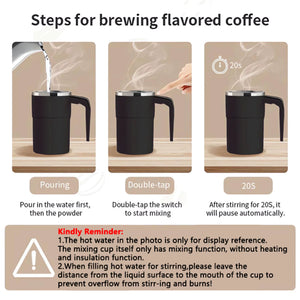 Meet the Ultimate Coffee Companion: USB Rechargeable Self Mixing Mug - Waterproof & Food Safe! ☕✨ #CoffeeLovers #TechGadgets